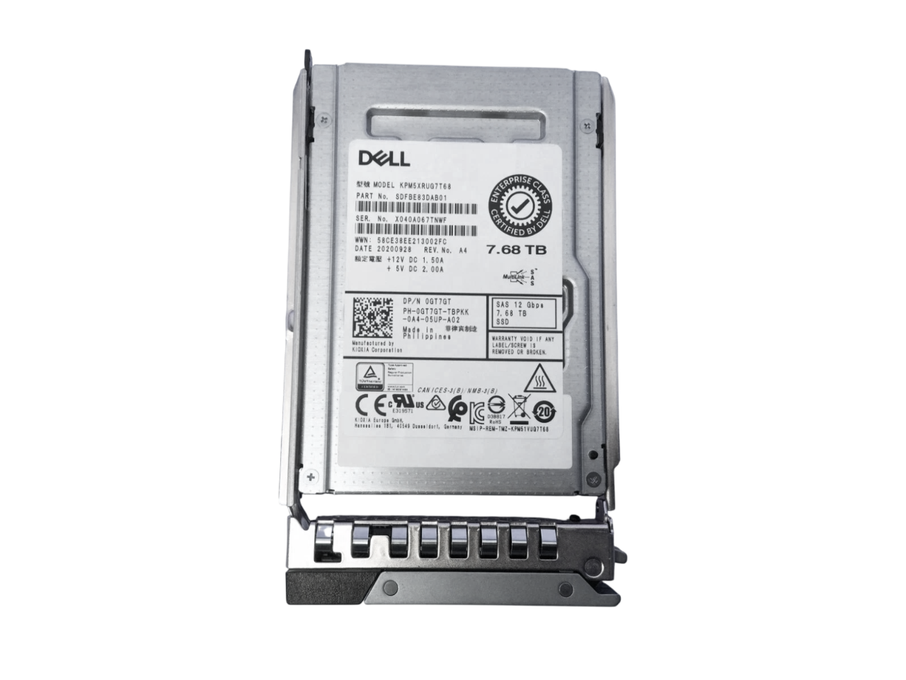 SSD DELL 7.68TB SAS 12Gb 2,5 0GT7GT GT7GT - Imagem 2