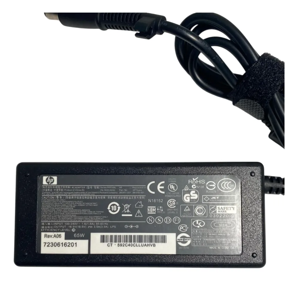 Carregador Notebook HP 65W G1 380467-001 - Imagem 4