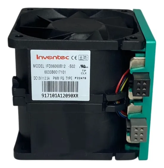 Fan Inventec DC 12V 2.5A 67.5x64x60mm IFD06060B12-S02 - Imagem 2