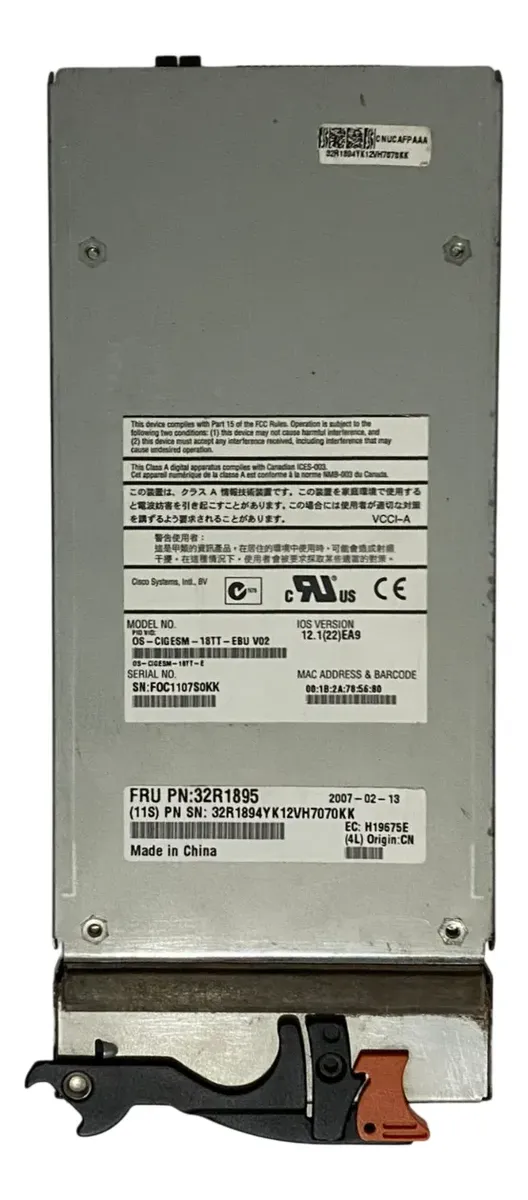 Módulo Switch BladeCenter IBM RJ45 4-Port 32R1895 32R1894 - Imagem 2