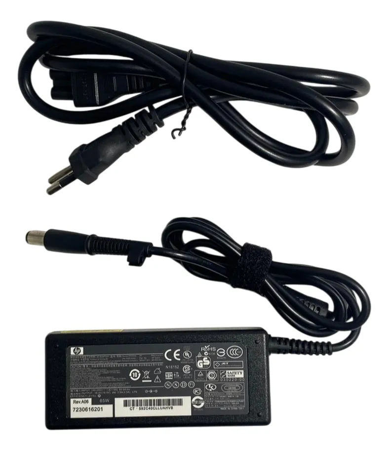 Carregador Notebook HP 65W G1 380467-001 - Imagem 2