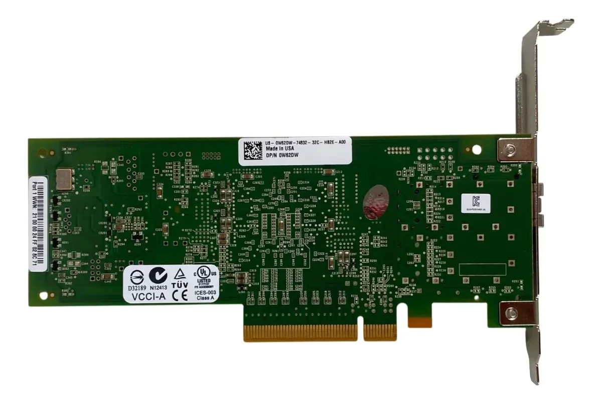 HBA DELL QLE2560 8GB SFP 1-port 0W62DW W62DW 05VR2M 5VR2M - Imagem 3