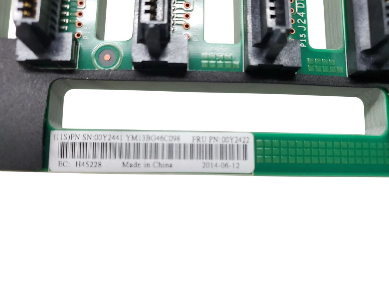 Midplane IBM Storage V3700 V5000 24-Baias 2,5 00RY328 00Y2422 - Imagem 3