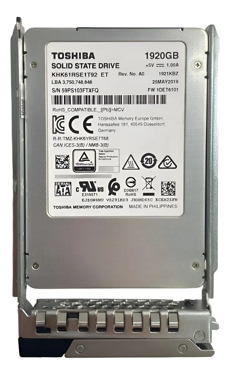 SSD Kioxia Toshiba HK6-R 1.92TB 2,5 6GB SATA KHK61RSE1T92 - Imagem 2