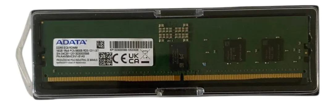 Memória ADATA 16GB 1RX8 DDR5-5600 RDIMM AI4V56WCSV1-B1AS - Imagem 2