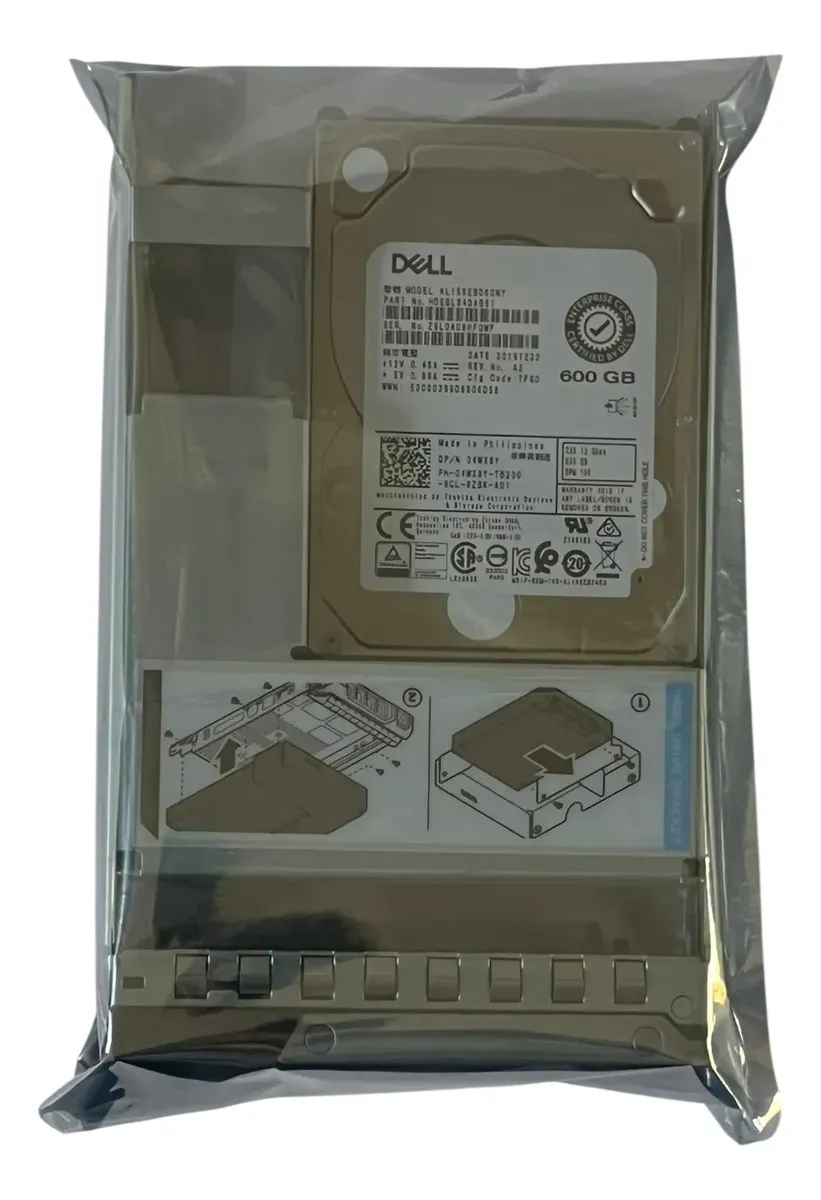 HD DELL 600GB 10K 2,5 SAS 12GBPs 4WX8Y 04WX8Y - Imagem 3