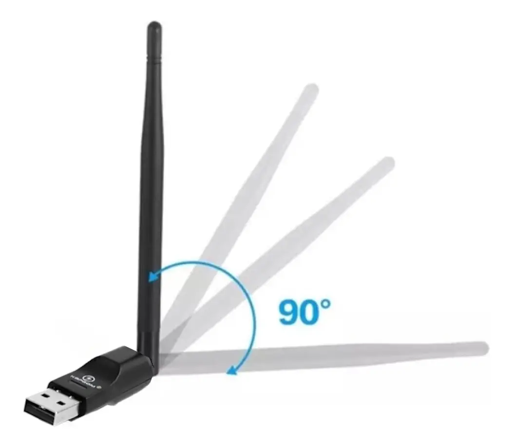 Adaptador Wireless USB 2.4Ghz 300Mbps com antena 802.11b - Imagem 2