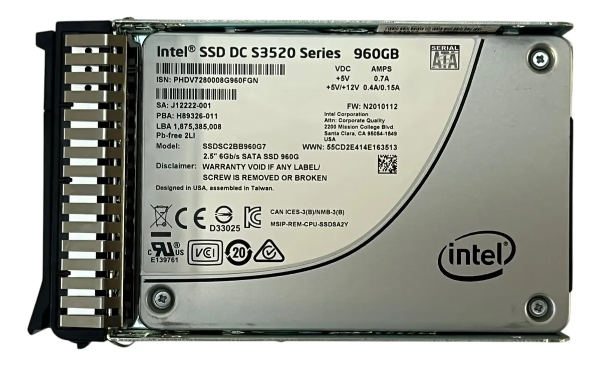 SSD Servidor LENOVO 960GB 2,5 SATA 6GBPs Sr630 Sr650 V2 V3 V4 - Imagem 3