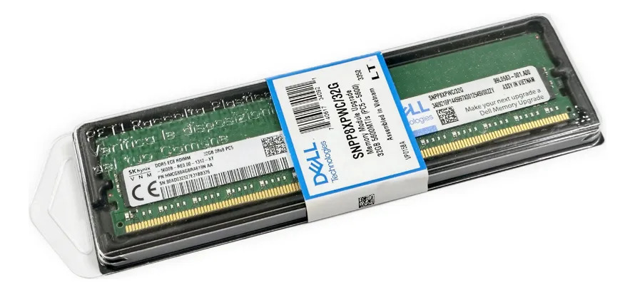 Memória DELL 32GB 2Rx8 DDR5-5600 RDIMM SNPP8XPWC/32G - Imagem 2
