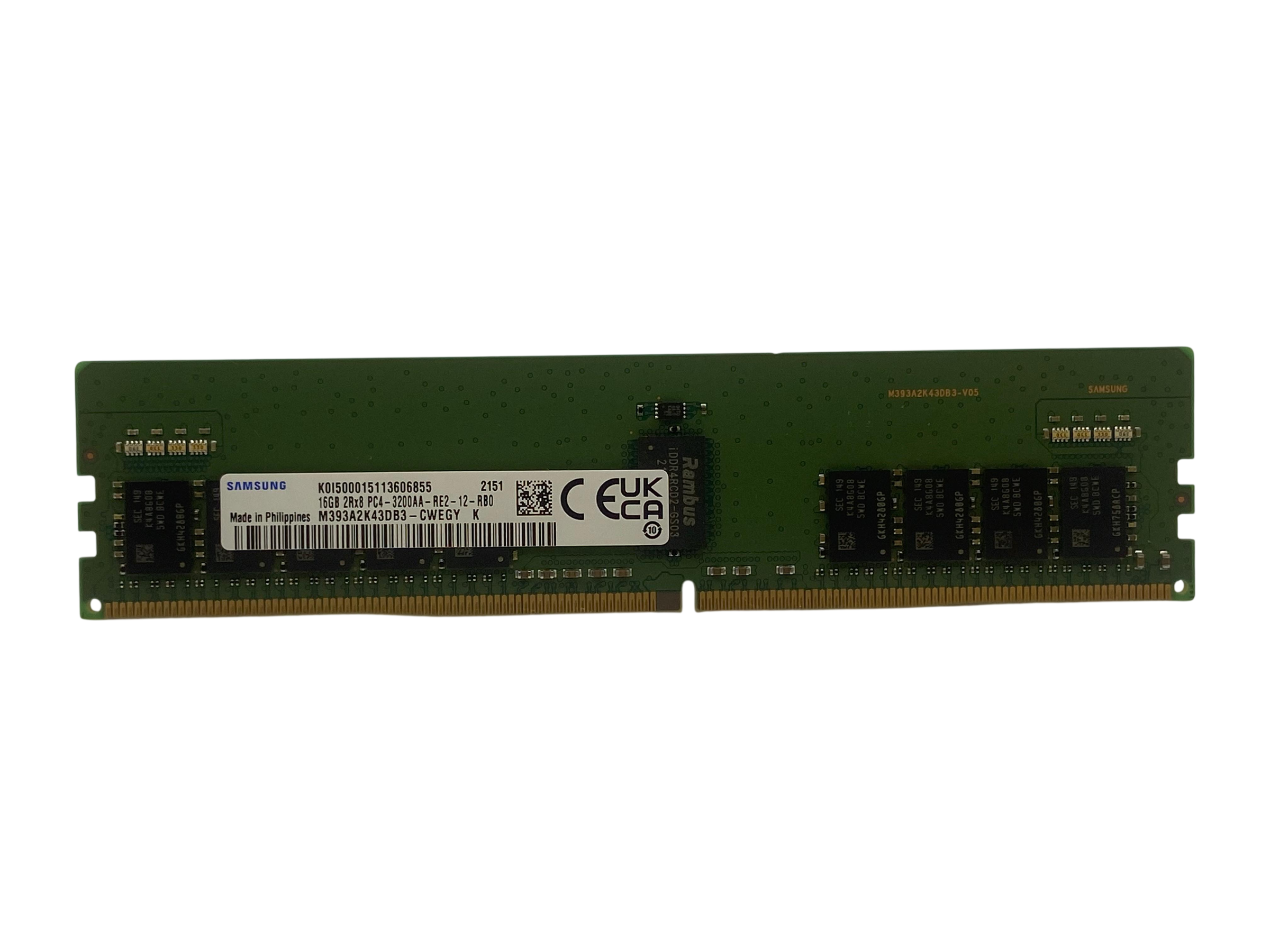 Memória SAMSUNG 16GB 2Rx8 DDR4-3200 RDIMM M393A2K43DB3-CWE - Imagem 3